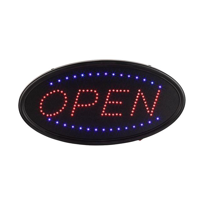 LED Schild Open - geöffnet rot blau   - LED Ambiente und  Beleuchtungslösungen